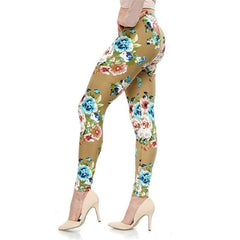 YRRETY Women Leggings High Street Cotton Leggin Casual Floral Printed Legging Graffiti Soft Fashion Women Trousers Hot Fashion