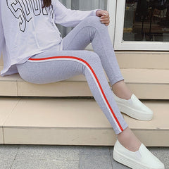 068# Spring Casual Maternity Legging Elastic Waist Belly Sports Legging Clothes for Pregnant Women Autumn Pregnancy Pencil Pants