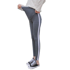 068# Spring Casual Maternity Legging Elastic Waist Belly Sports Legging Clothes for Pregnant Women Autumn Pregnancy Pencil Pants