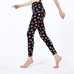 YRRETY Women Leggings High Street Cotton Leggin Casual Floral Printed Legging Graffiti Soft Fashion Women Trousers Hot Fashion