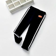 Fashion Sports Girls Boys Pants White Striped Candy Color School Cotton Spring Autumn Pant Leggings Trouser Children Kid Leggins