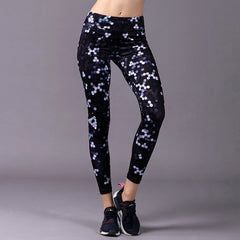 BARBOK Women Fitness Leggings High Waist Yoga Pants Sports Workout Tights Yoga Slim Running Tights Pants Gym Trousers