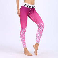 BARBOK Women Fitness Leggings High Waist Yoga Pants Sports Workout Tights Yoga Slim Running Tights Pants Gym Trousers