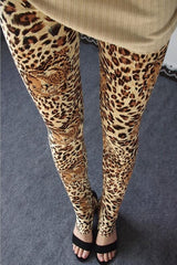 YRRETY Women Leggings Sexy 8 Styles Fashion Women Leopard Skin Print Leggings 2018 Spring Women Leggings Leopard Print Pattern
