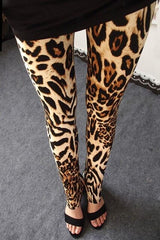 YRRETY Women Leggings Sexy 8 Styles Fashion Women Leopard Skin Print Leggings 2018 Spring Women Leggings Leopard Print Pattern