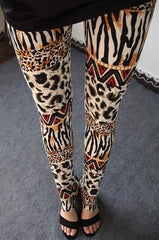 YRRETY Women Leggings Sexy 8 Styles Fashion Women Leopard Skin Print Leggings 2018 Spring Women Leggings Leopard Print Pattern