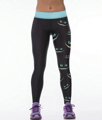 SexeMara Favorite Cheshire Cat Leggings Women Elastic Popular High Waist Sporting Leggin Print Skinny Gothic Fitness Pants F1527