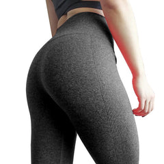 Kaminsky Women's Fashion Seamless Leggings Ladies Athleisure Sportswear Sweat Pants Trousers High Waist Solid Fitness Leggings