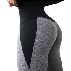 CHRLEISURE Women Fitness Legging High Waist Push Up Women Leggings Femme Patchwork Polyester Leggins Feminina