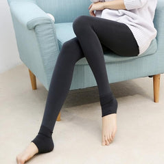 2019 NEW Plus Cashmere Casual Leggings For Women Girl Warm Winter Bright Velvet Knitted Thick Slim Legging Super Elastic trouser