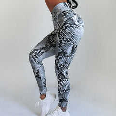 Women Fitness Leggings High Waist Slim Sports Pants Sexy Zebra Snake Leopard Animal Skin Print Workout Gym Leggings  Push Up