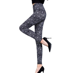 YRRETY Hot Sale 2019 Printing Flower Leggings Leggins Plus Size Legins Guitar Plaid Thin Pant Fashion Women Aptitud Trousers