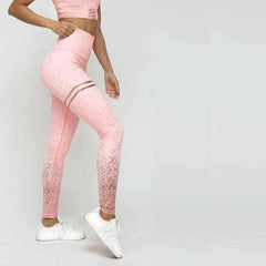 Stamping Yoga Pants Golden High Waist Sports Leggings for Fitness Women's Push Up Gym Tights Mallas Mujer Deportivas Leggins