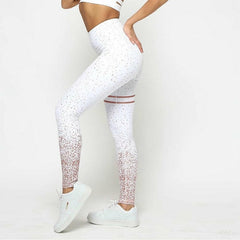 Stamping Yoga Pants Golden High Waist Sports Leggings for Fitness Women's Push Up Gym Tights Mallas Mujer Deportivas Leggins