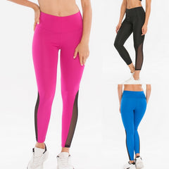 Fashion Push Up Leggings Sportswomen Casual Legging High Waist Fitness Pant Summer Mesh Patchwork Workout Jeggings Leggins