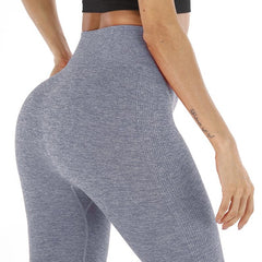 Kaminsky Women's Fashion Seamless Leggings Ladies Athleisure Sportswear Sweat Pants Trousers High Waist Solid Fitness Leggings