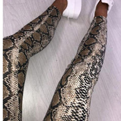 Fashion Women Leggings Slim High Waist Elasticity Leggings Leopard Printing leggins Woman Pants Cotton Leggings W3