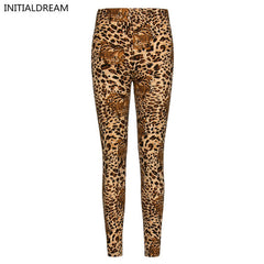 Ladies Work Out Spandex Leopard Leggings Women High Waist Printed Legging Fitness Leggins Sexy Workout Pants Winter 2019 Leeging