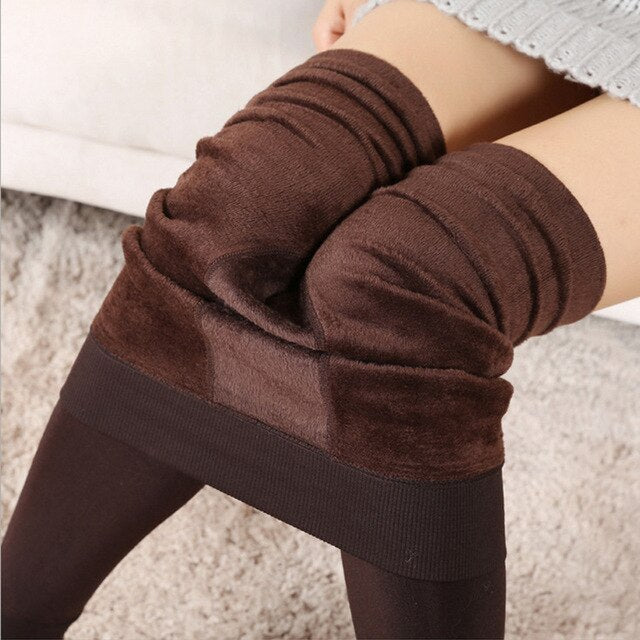 Perfect Women Winter Velvet Thick  Tights e Slim Stretch