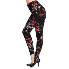 CHSDCSI Lady Fitness Leggings Stretch Hot High Waist Trousers Floral Printed Legging High Elastic Workout Leggins Push Up Pants