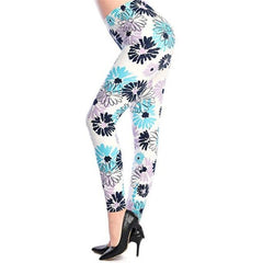 CHSDCSI Lady Fitness Leggings Stretch Hot High Waist Trousers Floral Printed Legging High Elastic Workout Leggins Push Up Pants