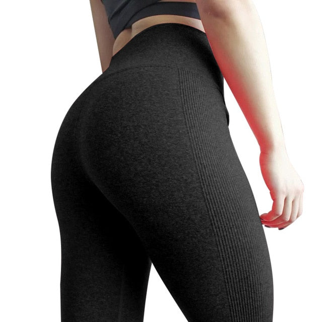 Kaminsky Women's Fashion Seamless Leggings Ladies Athleisure Sportswear Sweat Pants Trousers High Waist Solid Fitness Leggings