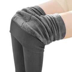 Women High Elastic Thick Leggings Autumn Winter Warm Velvet Pants AIC88