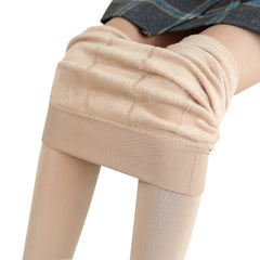 Women High Elastic Thick Leggings Autumn Winter Warm Velvet Pants AIC88