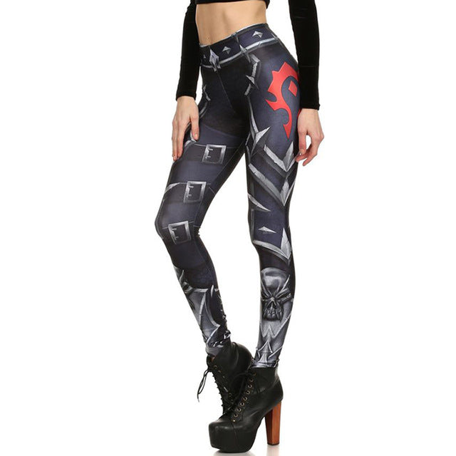 WOW Horde and Alliance Leggings 3D Print Leggings Women Leggins Sexy Slim Fitness Leggings Elastic Causal Leggings