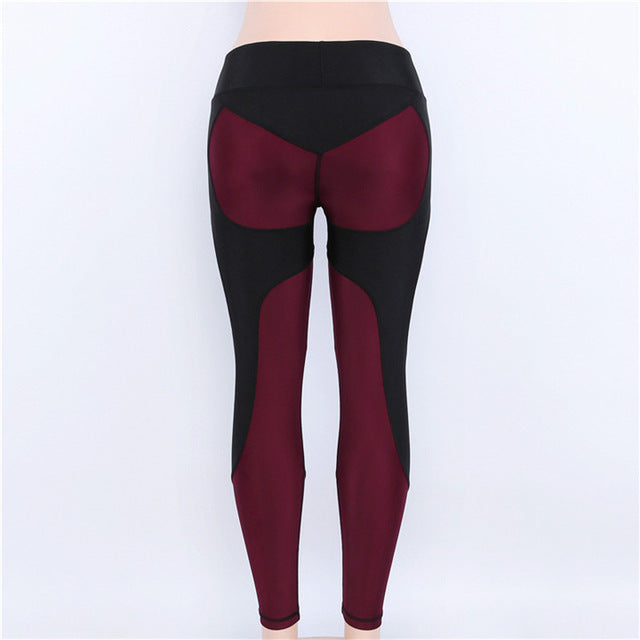 NORMOV Female Legging Women Polyester High Waist Ankle-Length Pants Patchwork Push Up Fashion Female Legging Fitness leggins