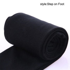 Women Heat Fleece Winter Stretchy Leggings Warm Fleece Lined Slim Thermal Pants IK88